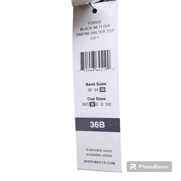 Sundazed Bikini Top Swimsuit Criss Cross Halter Multi Way 36B Print NEW - Picture 5 of 13